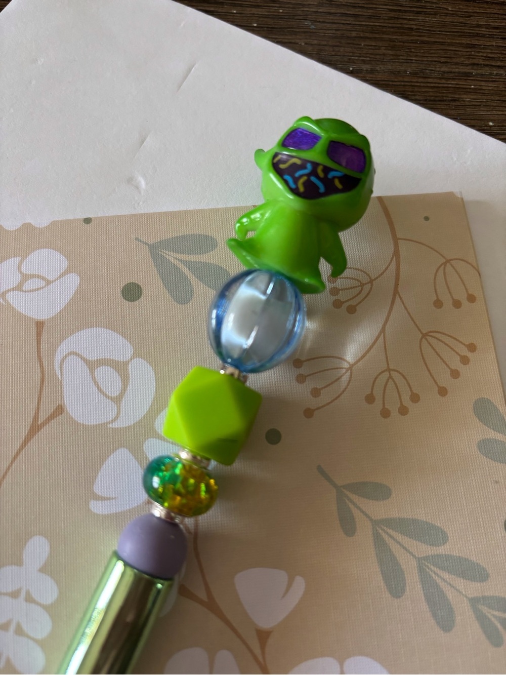 Disney Doorables: Nightmare Before Christmas: Oggie Boggie handmade beaded pen